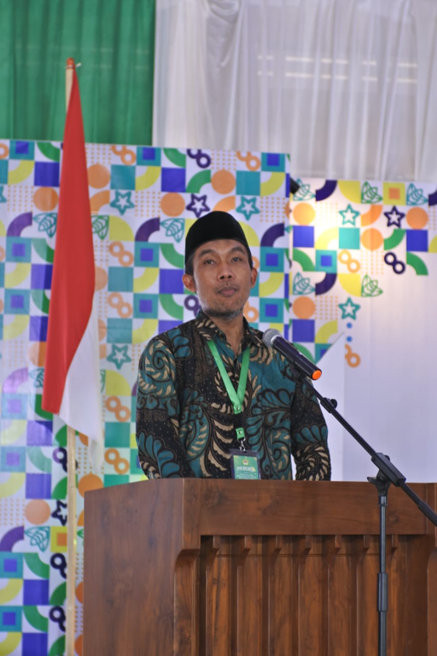 Atus Syahbudin memberikan sambutan pada Musda VII DPD LDII Kulon Progo